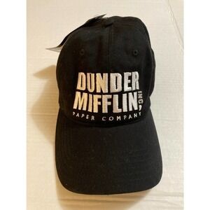 The‎ Office Dunder Mifin Black baseball Hat Cap NEW